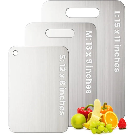 Titanium Cutting Board Set Three Pieces Durable Double Sided