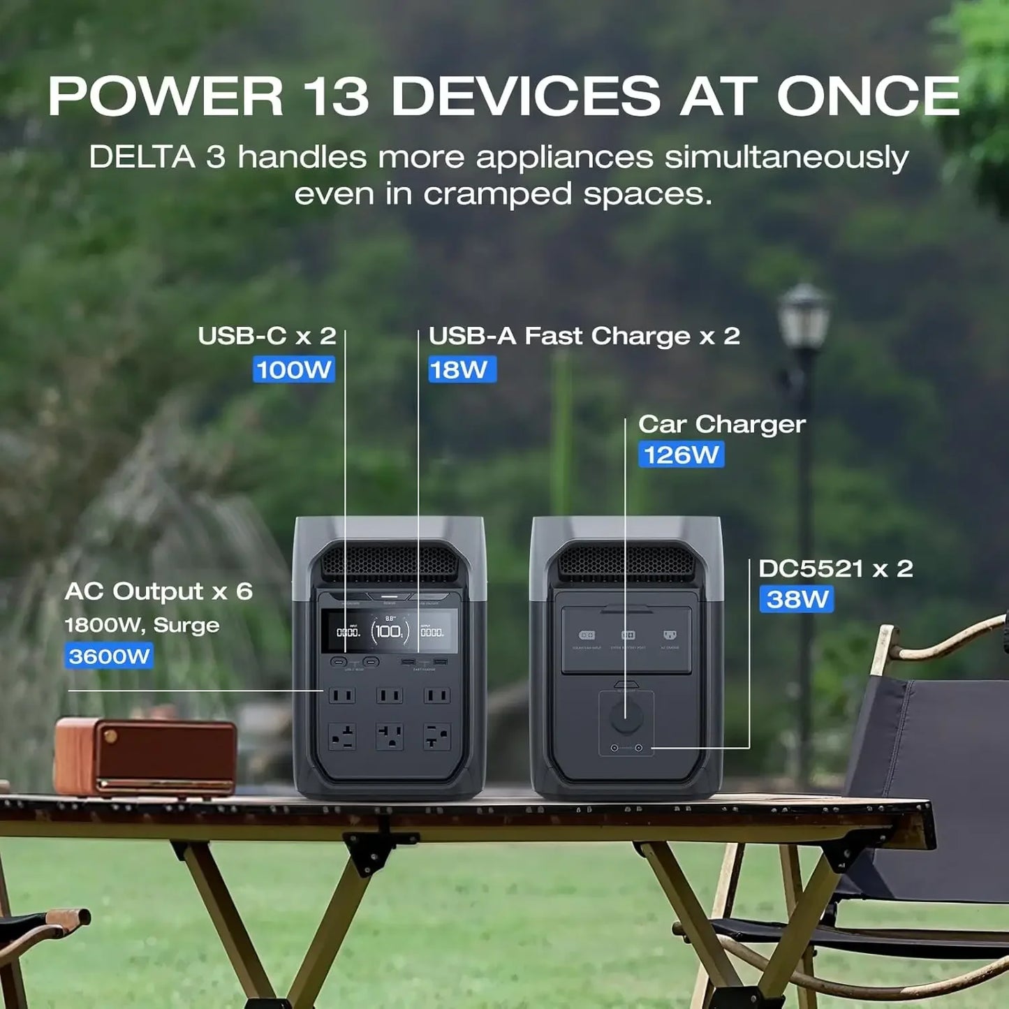 Portable Power Station 1024Wh LiFePO4 Battery