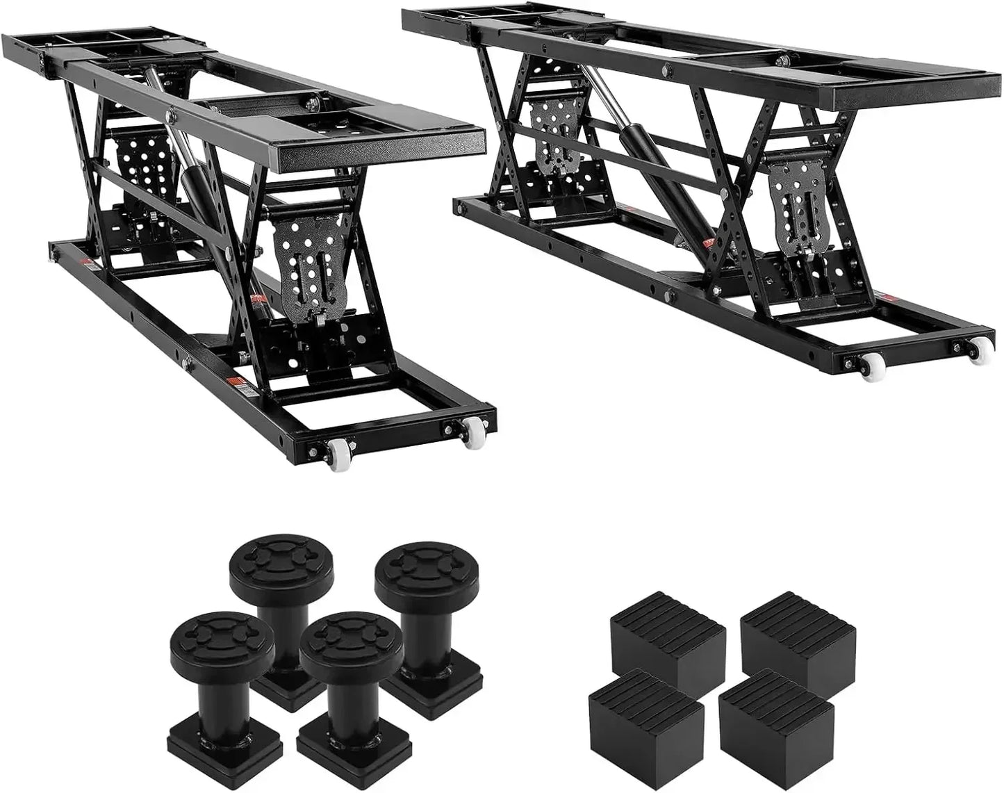 Portable 7000 Lbs Car Lift With Heavy Duty Extended Plates