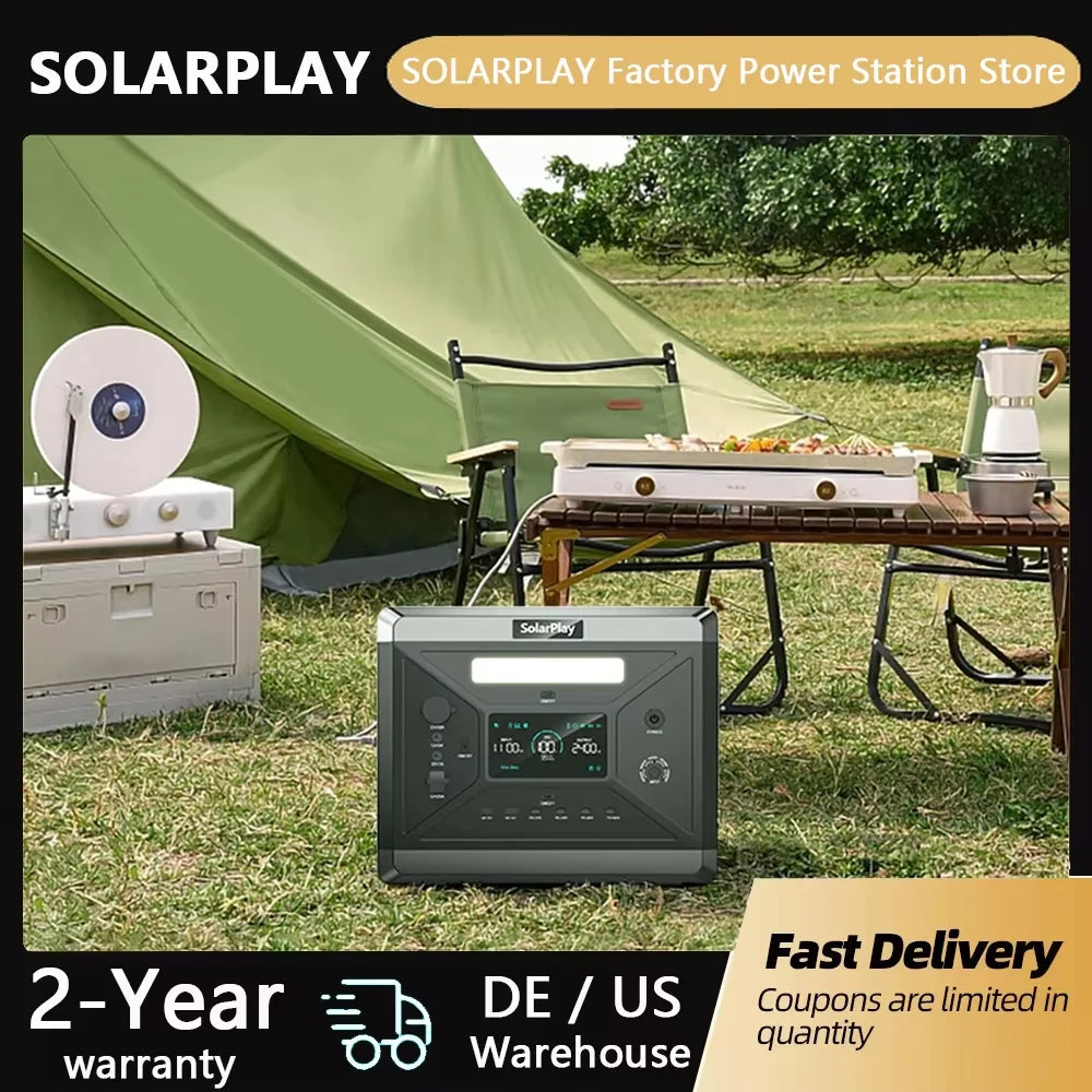 SOLARPLAY Q2501 Portable Power Station 2160Wh LiFePO4