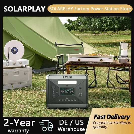SOLARPLAY Q2501 Portable Power Station 2160Wh LiFePO4