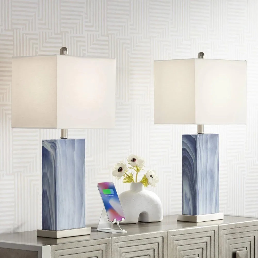 Hign-concerned Connie Modern Table Lamps With USB Ports