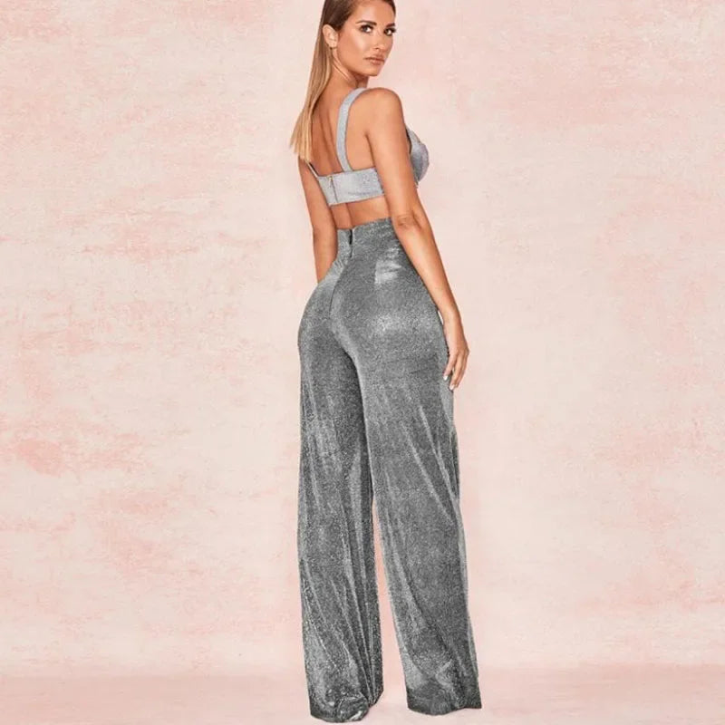 CDJLFHCN High Waist Wide Leg Pants Fashion Trousers