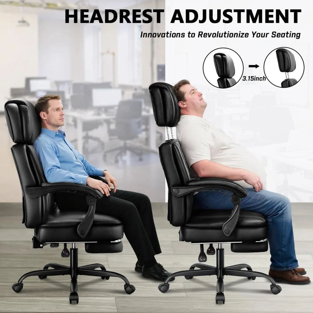Guangbai Executive Office Chair Footrest Big And Tall