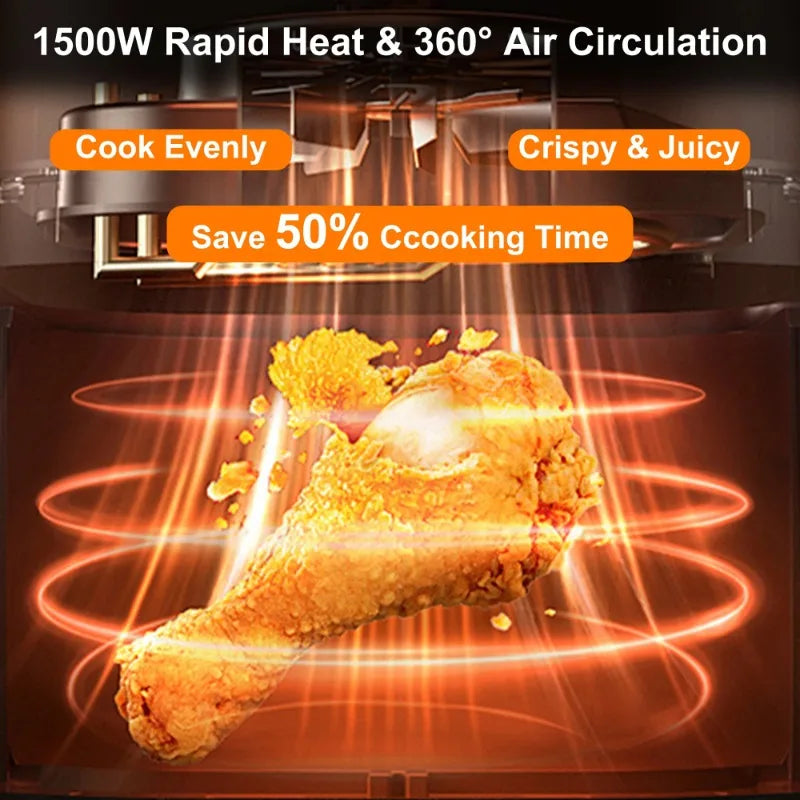 HAOYUNMA Bluebow Air Fryer 8 In 1 Digital LED Display