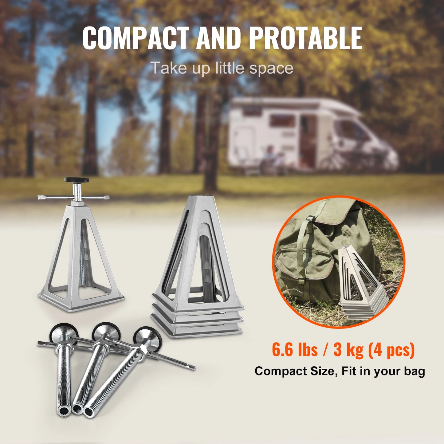 SucceBuy RV Stabilizer Jacks 4 Pack Leveling Jacks 6000 Lbs
