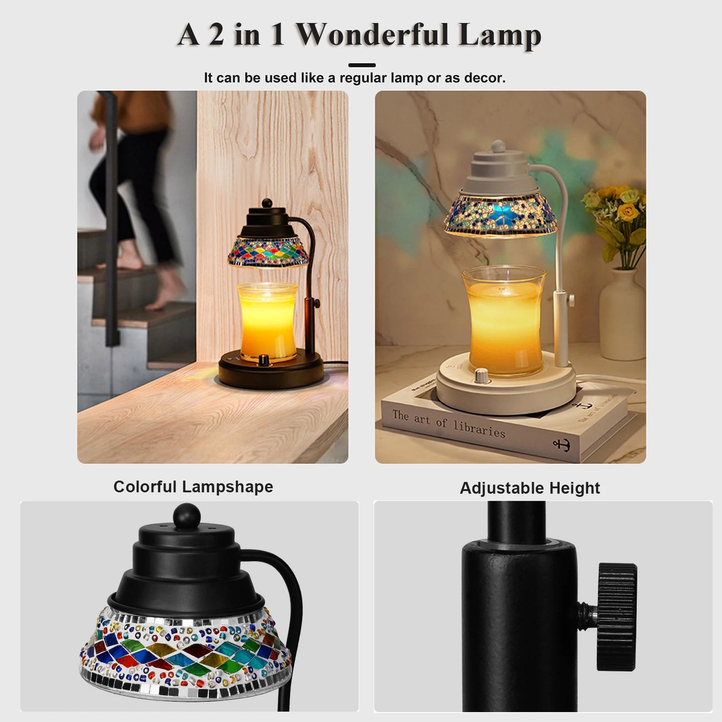 Hign Concerned Candle Warmer Lamp With Timer Dimmer Lantern