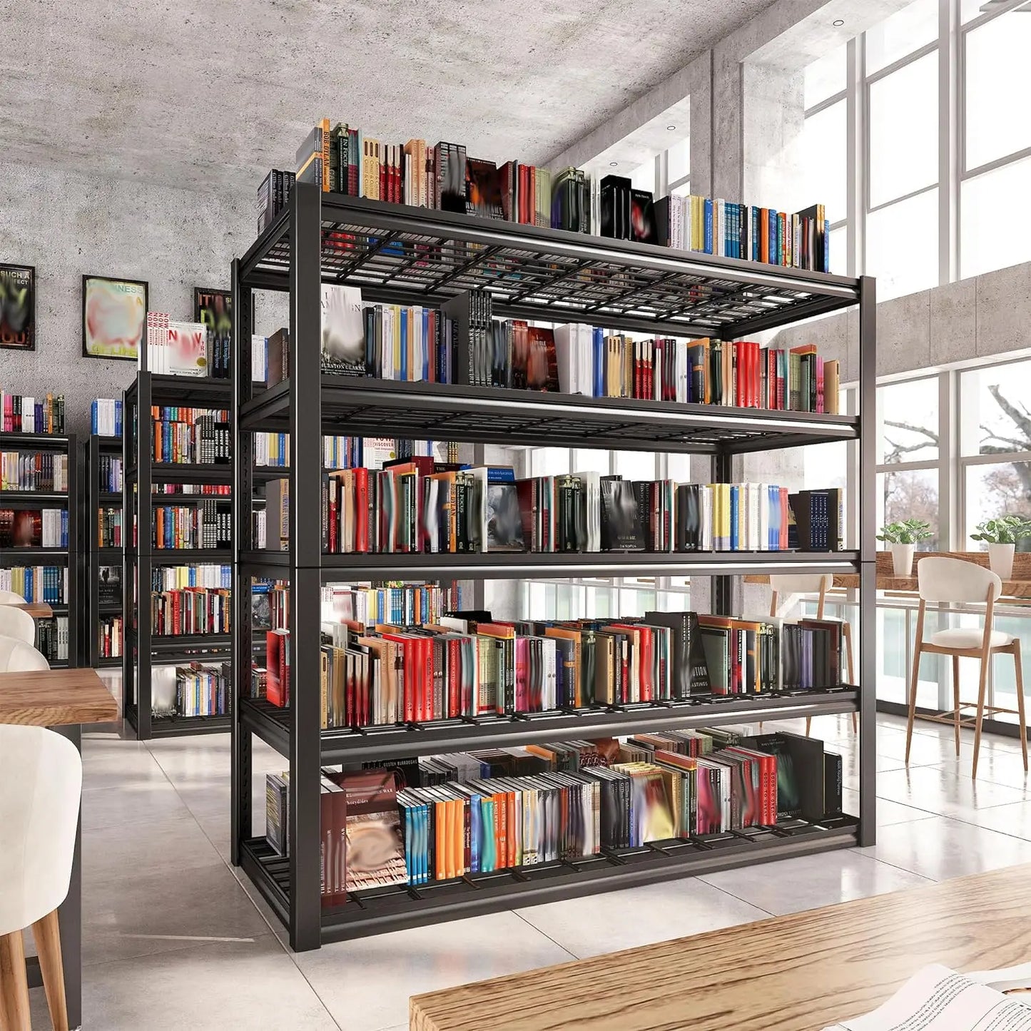 Heavy Duty 5 Tier Adjustable Metal Shelving Unit