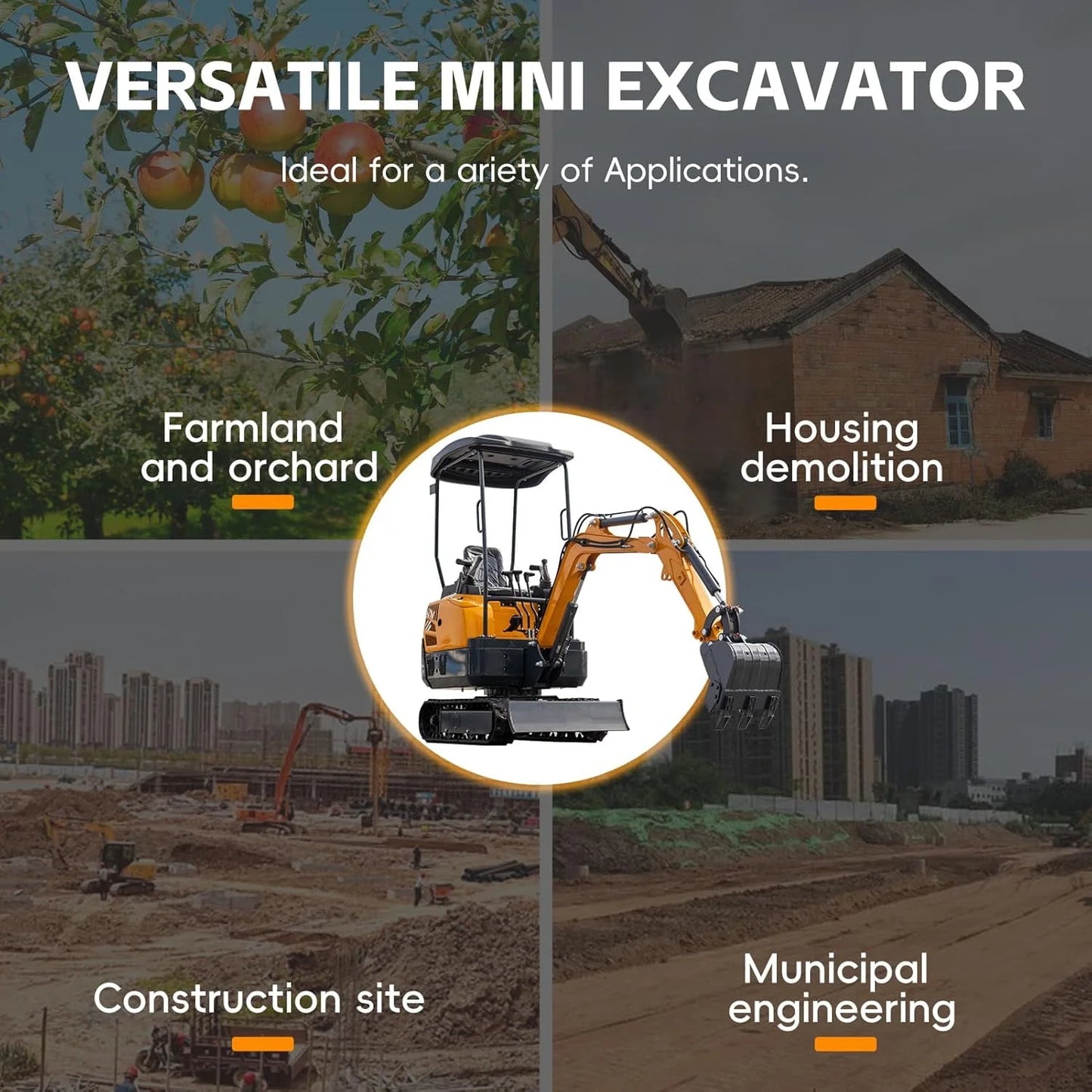 MMS MS15P Mini Excavator 13.5HP Briggs And Stratton Engine