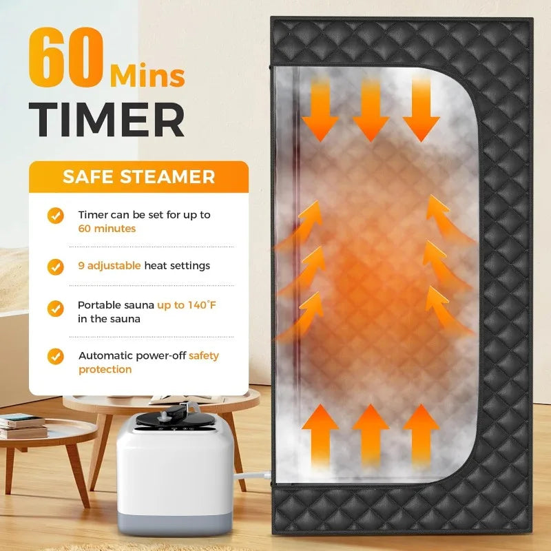 Hign-concerned Portable Home Sauna Box With 9 Levels