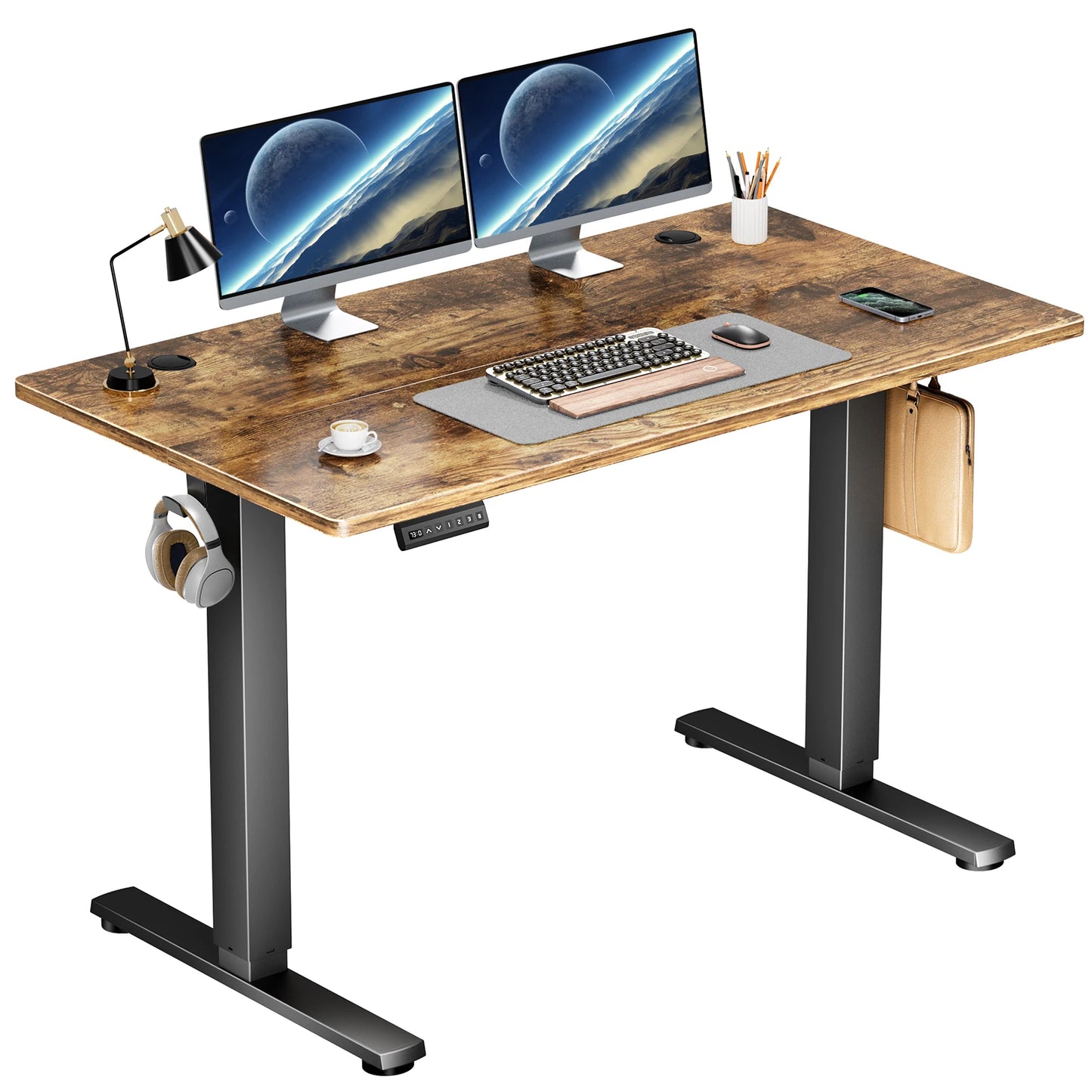 JHK Electric Standing Desk Height Adjustable Sit Stand Computer Desk