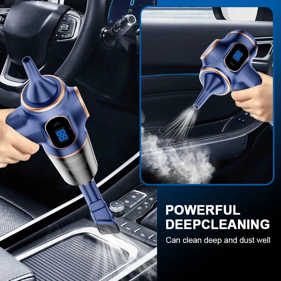 Wireless Car Vacuum Cleaner Cordless HEPA Dust Mini Vacuum
