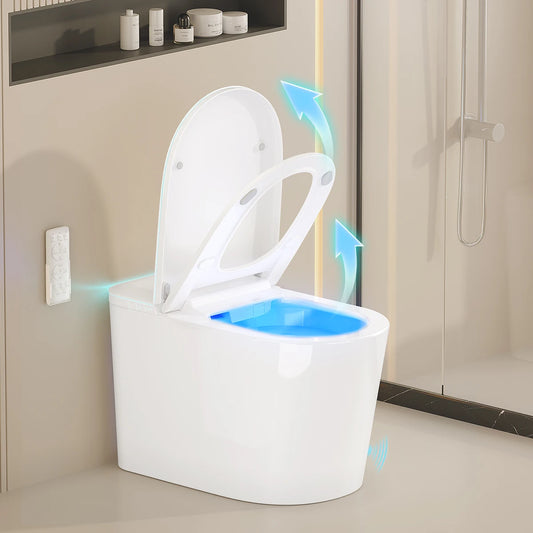 Smart Tankless One Piece Toilet With Built In Bidet