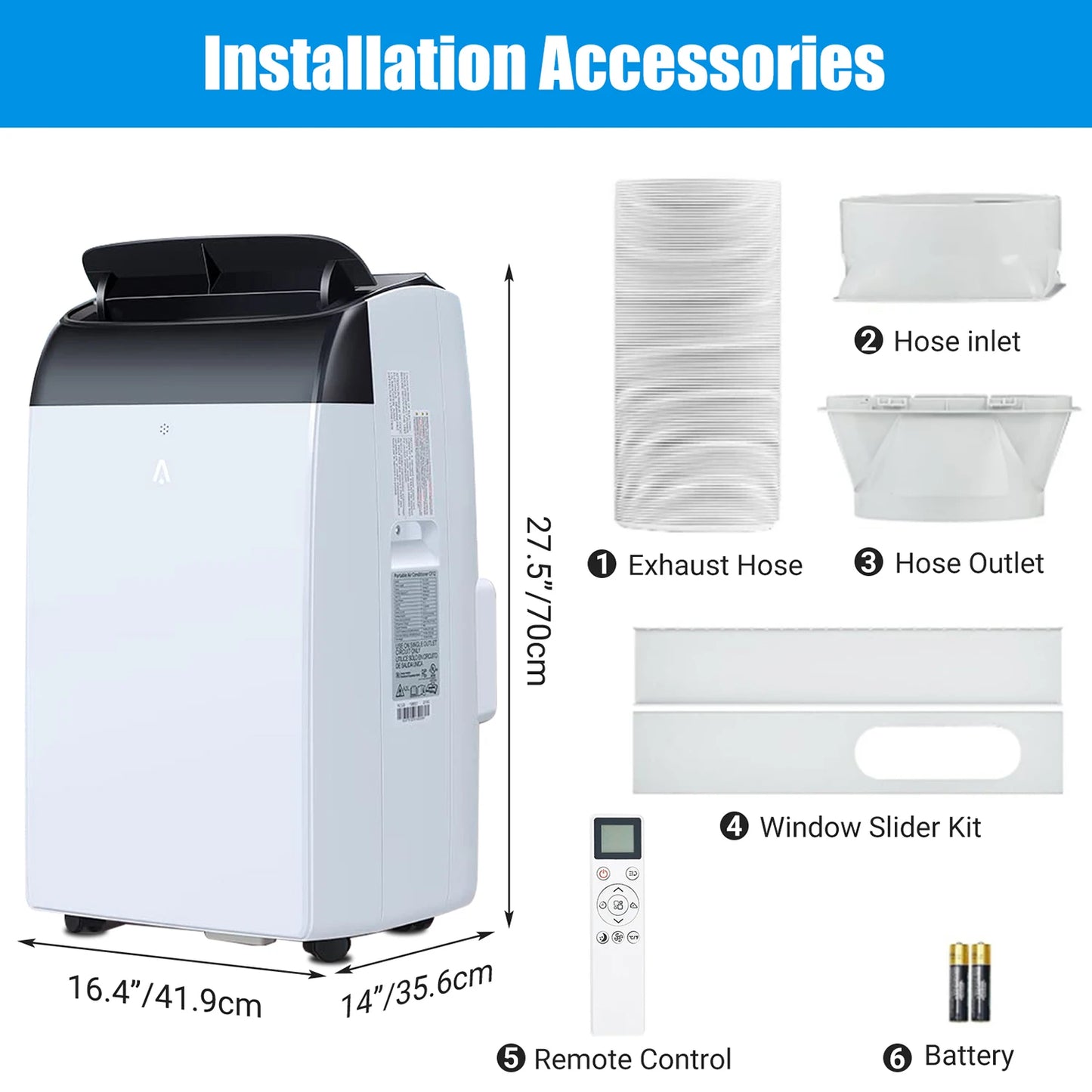 Acekool Portable Air Conditioner 3 In 1 Dehumidifier Fan