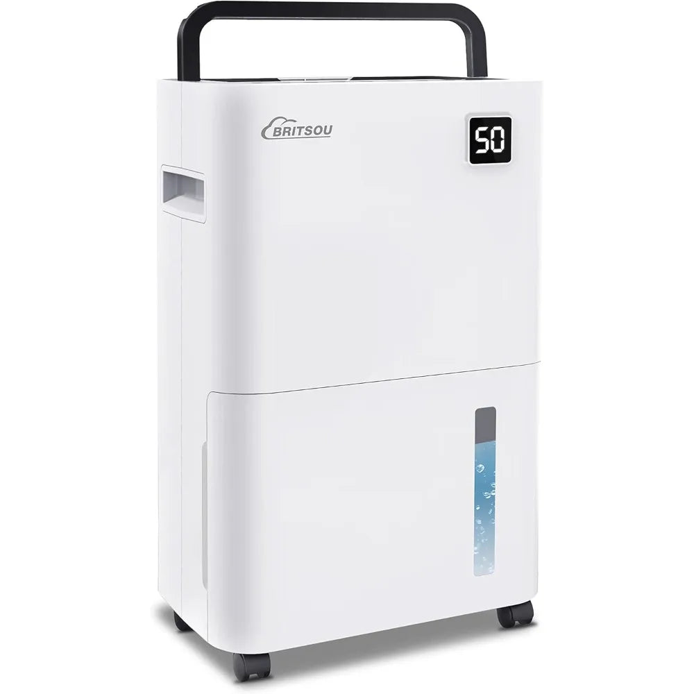 Britsou 50 Pint Dehumidifier For Basement With Drain Hose