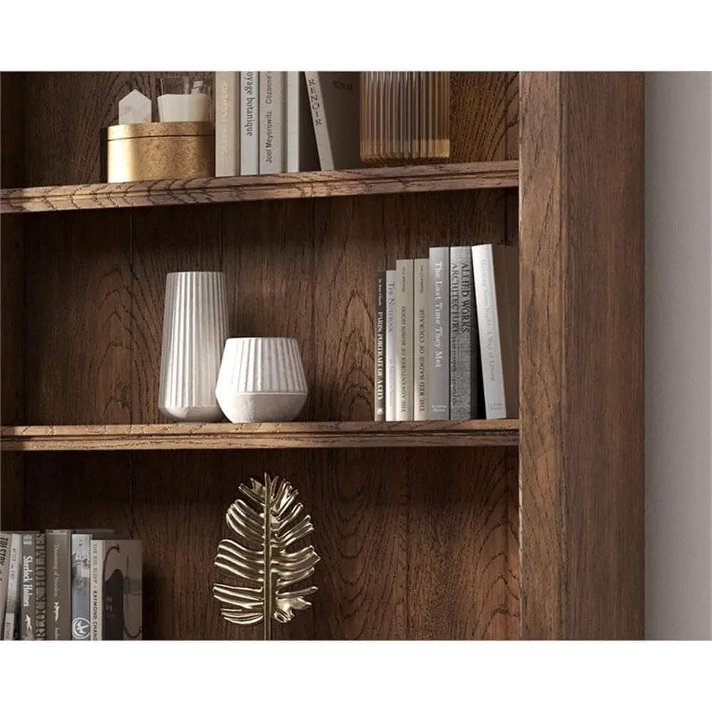 XMSJ Bookcase Wall With Ladder Storage Display Shelf Unit