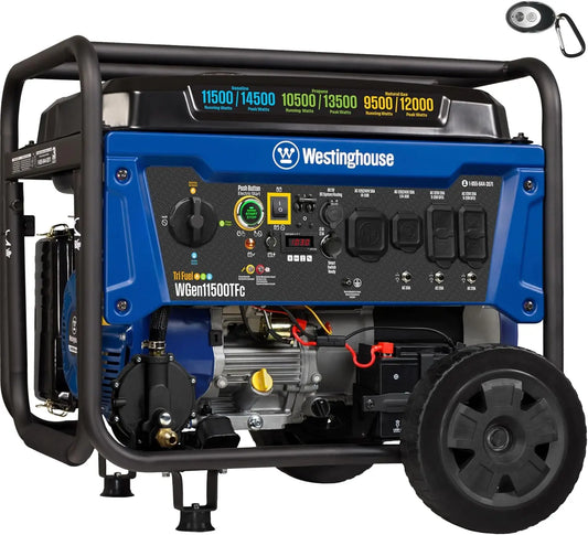 Tri Fuel Home Backup Portable Generator 14500 Peak Watt