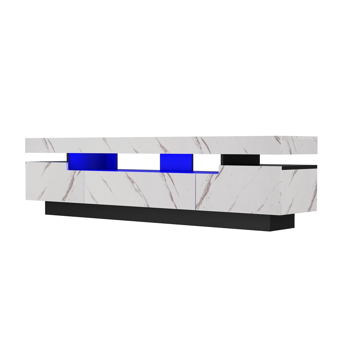 QiaoShiRen LED TV Stand Modern Entertainment Center With Storage