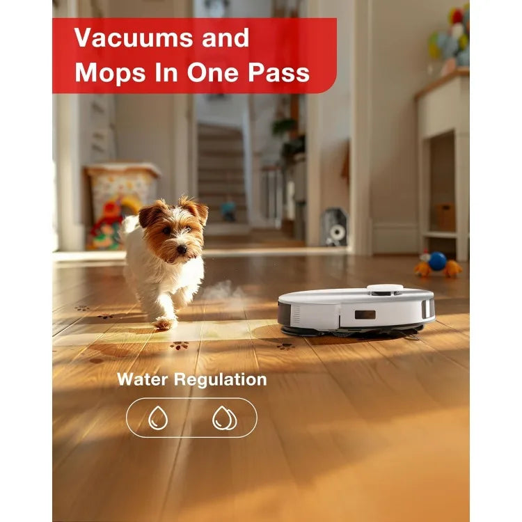 Hign-Concerned C12 Robot Vacuum And Mop With 8000Pa Suction