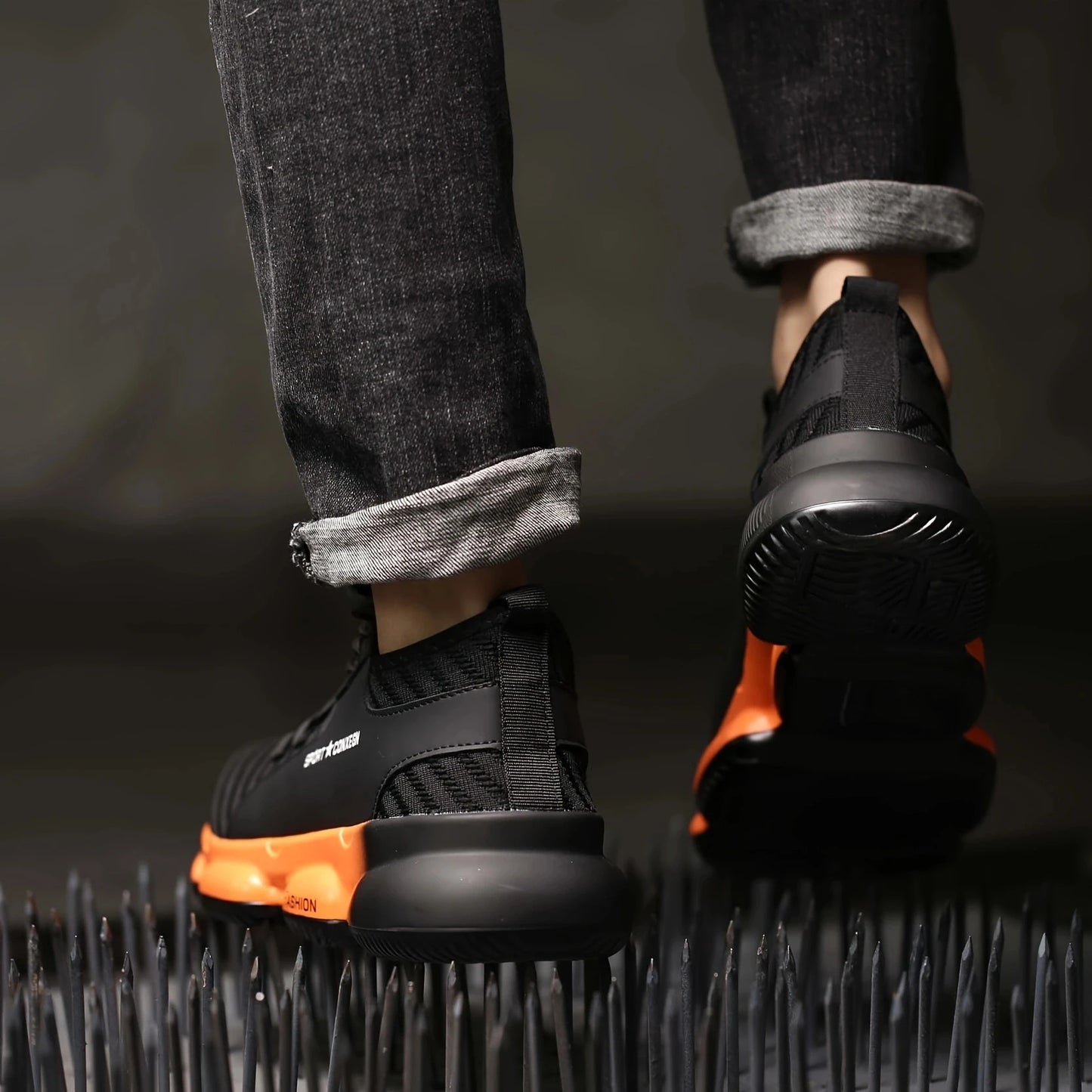 Anti Smash Puncture Breathable Safety Shoes For Men