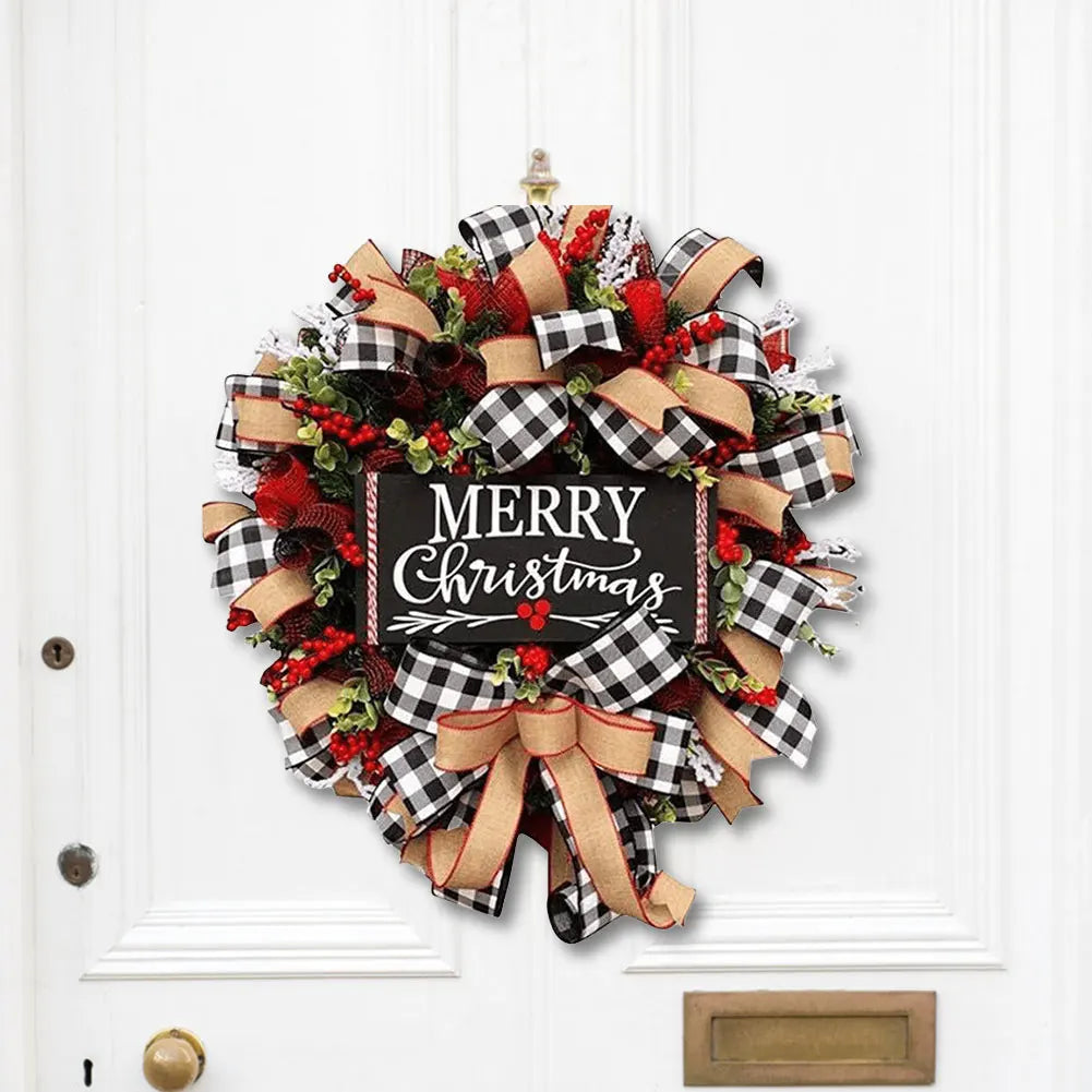 Shunmaii Christmas Wreath Decorative Holiday Festive Gift