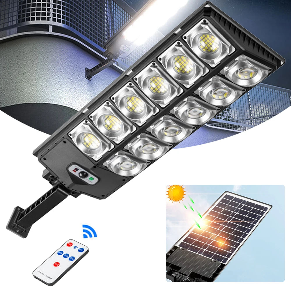Solar Powered Street Lights With Motion Sensor Remote