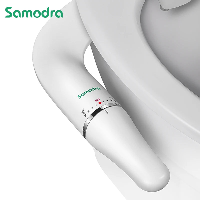 SAMODRA Ultra Slim Bidet Toilet Seat Attachment Brass Inlet