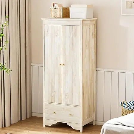 Ticify High Gloss Wardrobe With Mirror Four Doors Drawers