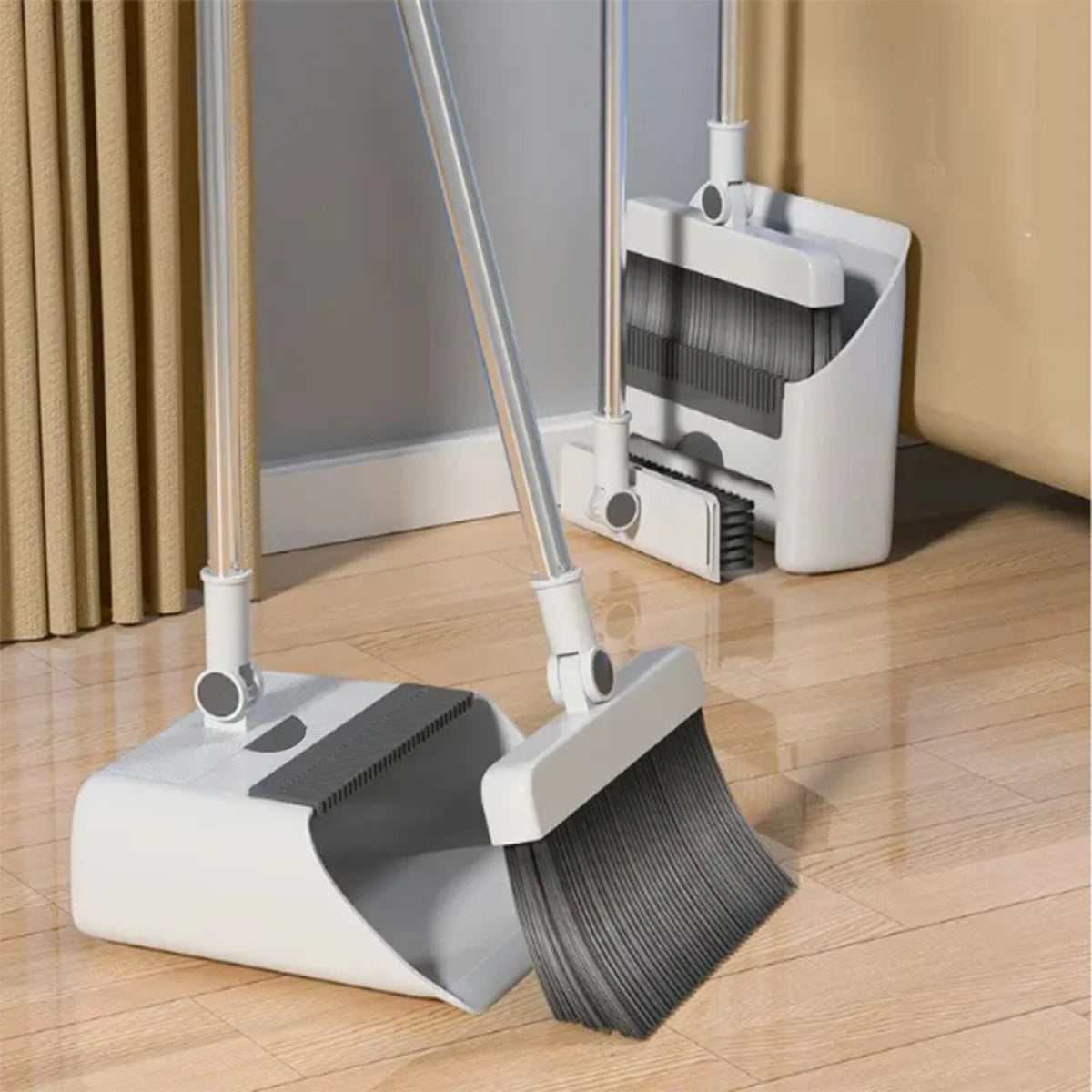 3-In-1 Broom And Dustpan Set For Home Office Dorm Cleaning