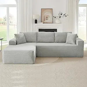 DAFIFY Boneless Sectional Couch With L Shaped Chaise
