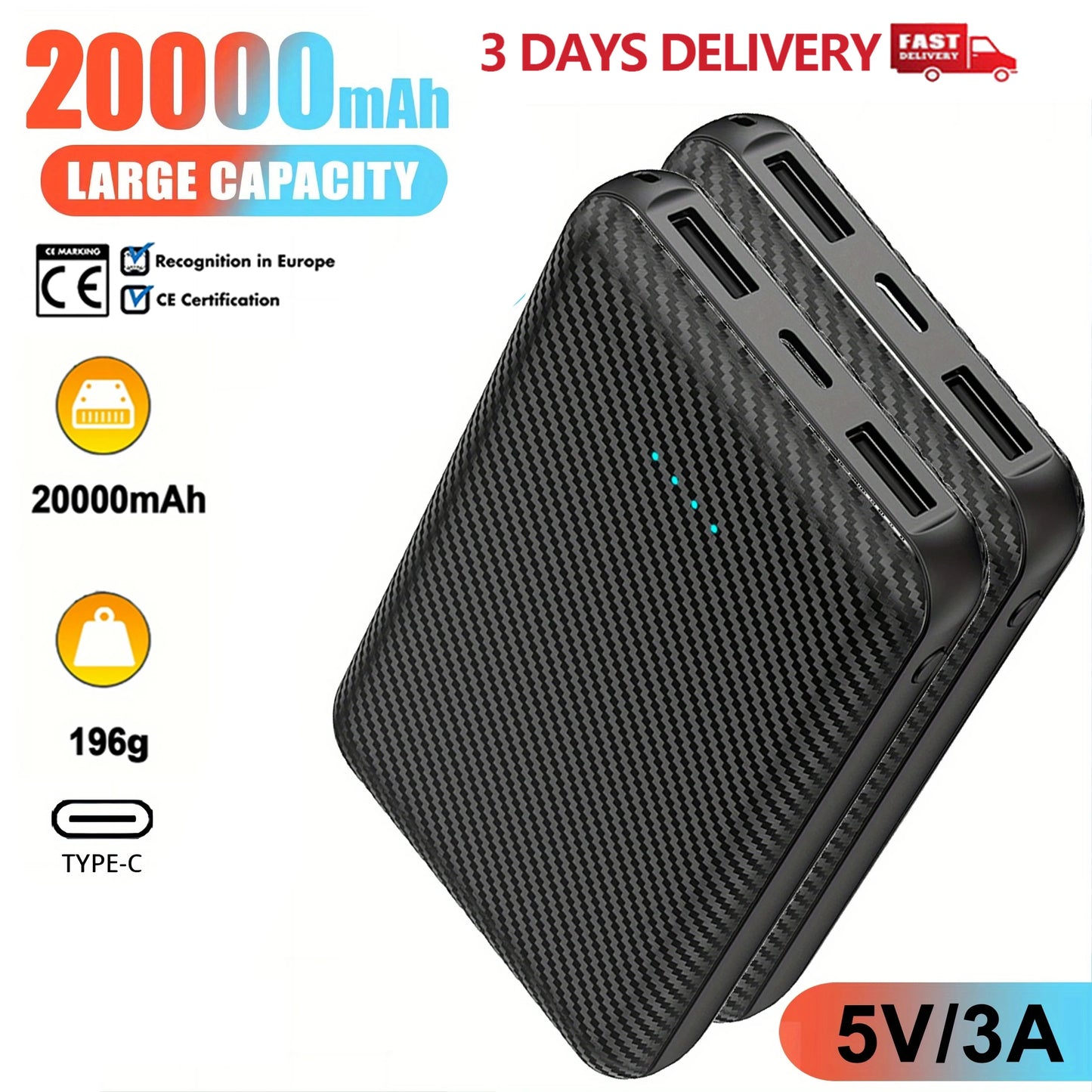 MCDVGear 20000mAh Heated Vest Power Bank For Smartphones