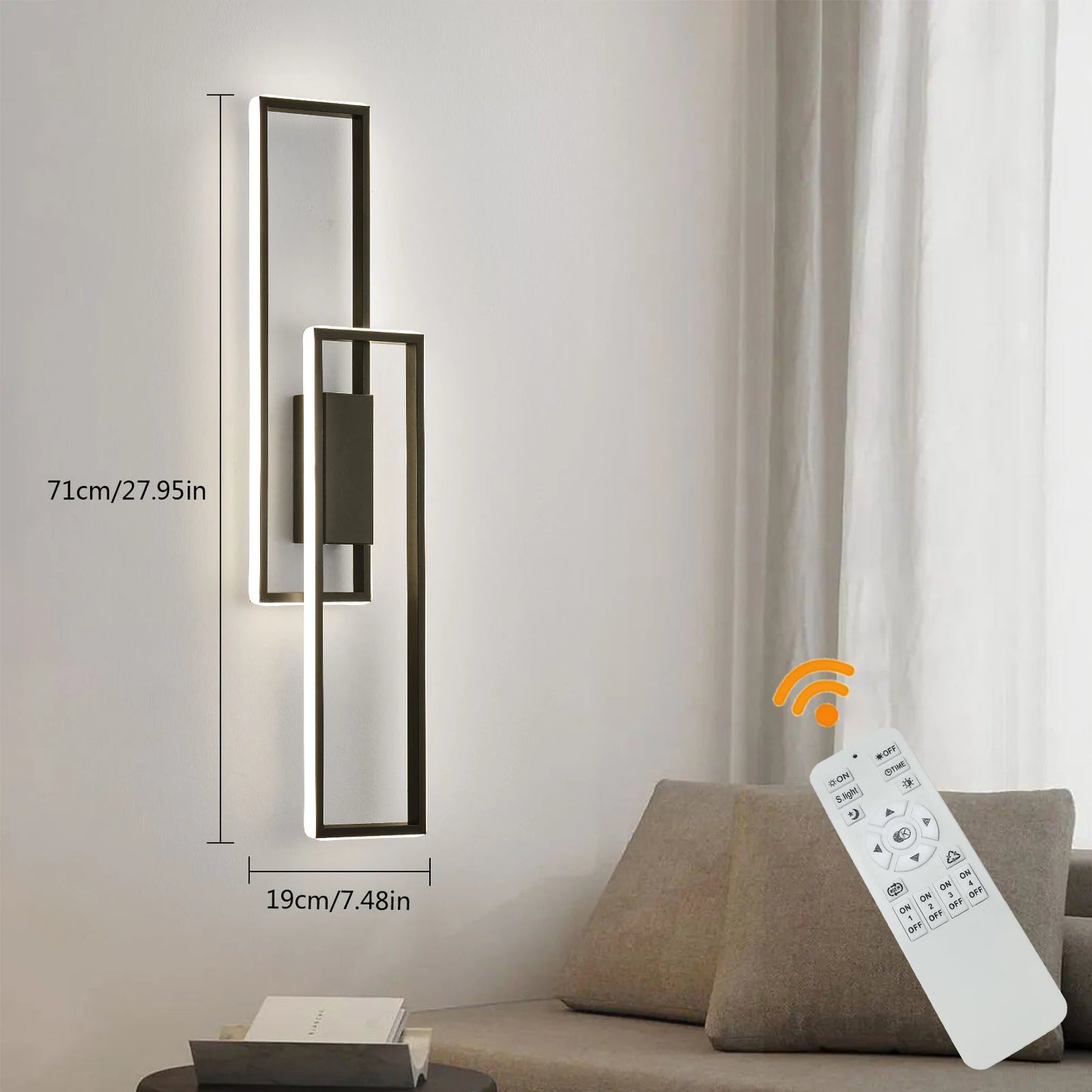 Modern Wall Light With Adjustable Color Temperature