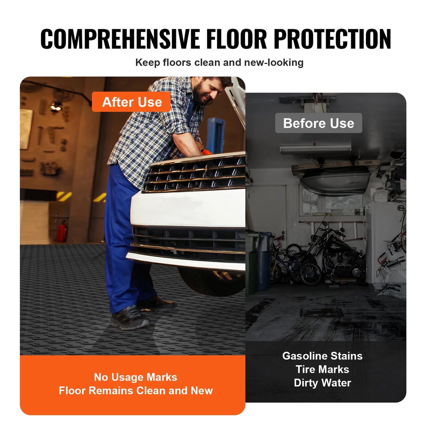SucceBuy Interlocking Garage Tiles Non Slip Cover 25 50 Pcs