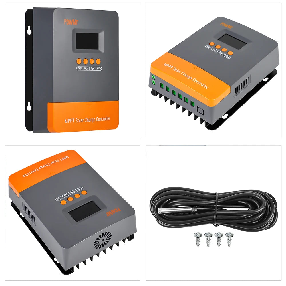PowMr MPPT 60A Solar Charger Controller 160VDC Max PV Input