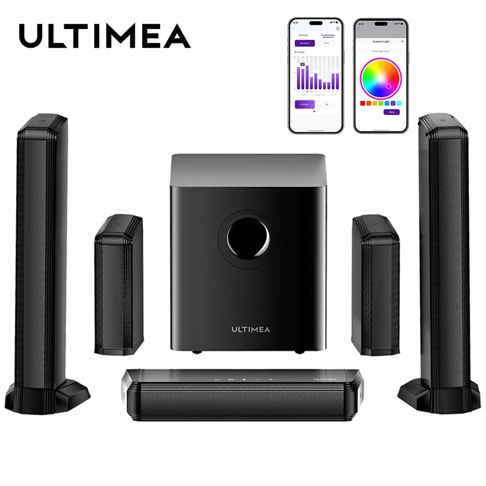 ULTIMEA 7.1 Surround Sound Bar With Subwoofer And RGB App