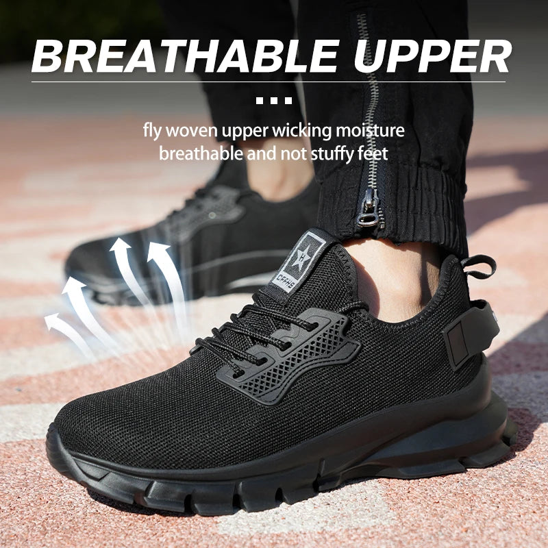Soft Sole Safety Shoes Breathable Anti Smash Puncture