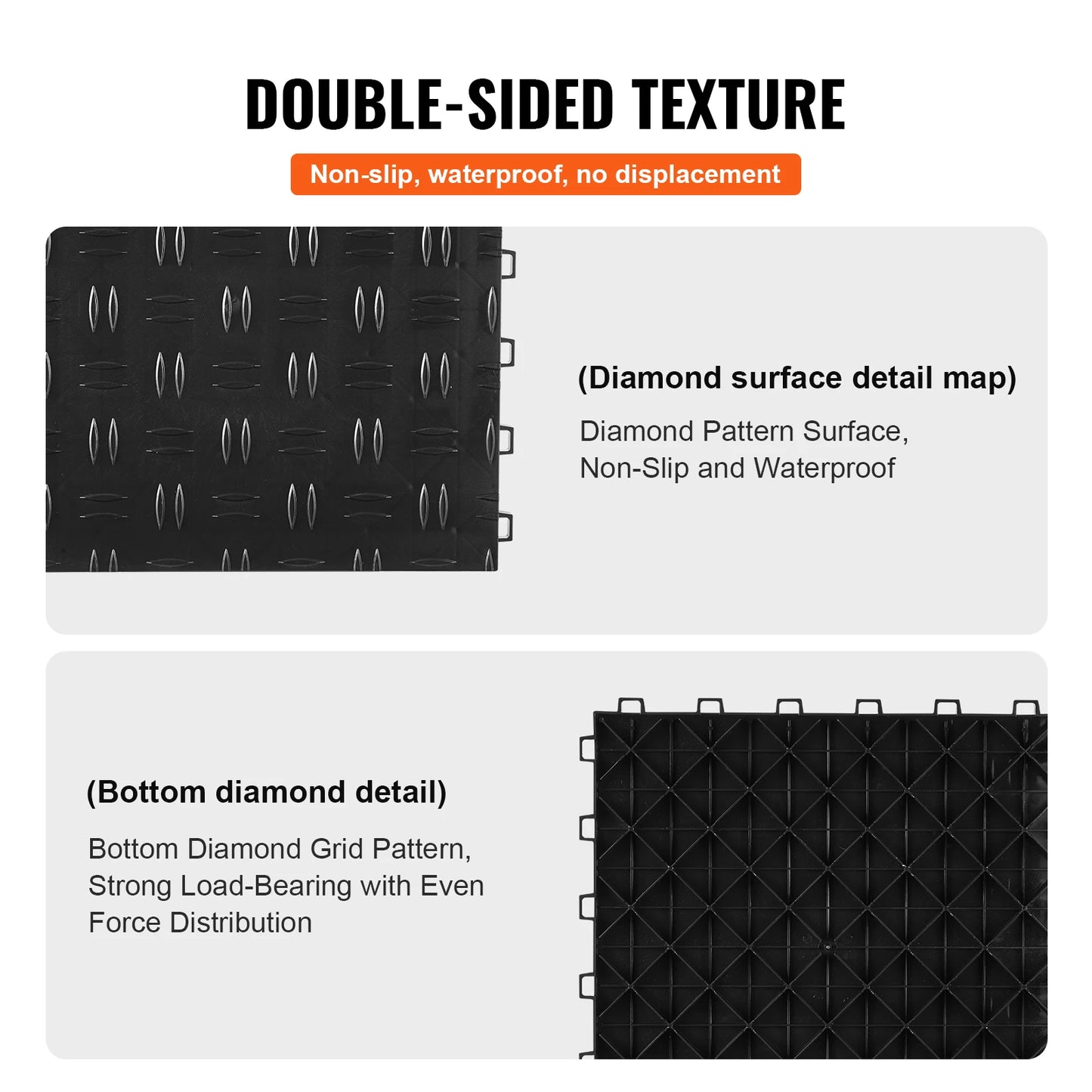 SucceBuy Interlocking Garage Tiles Non Slip Cover 25 50 Pcs