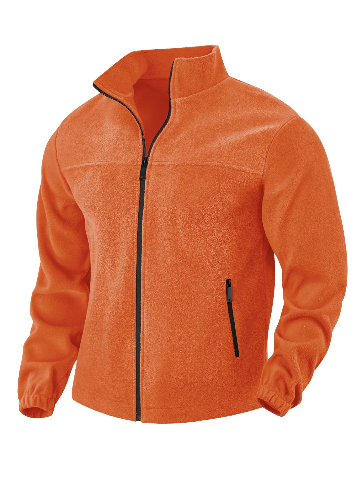 Zhejiang Fleece Jacket For Men Outdoor Zip Stand Collar