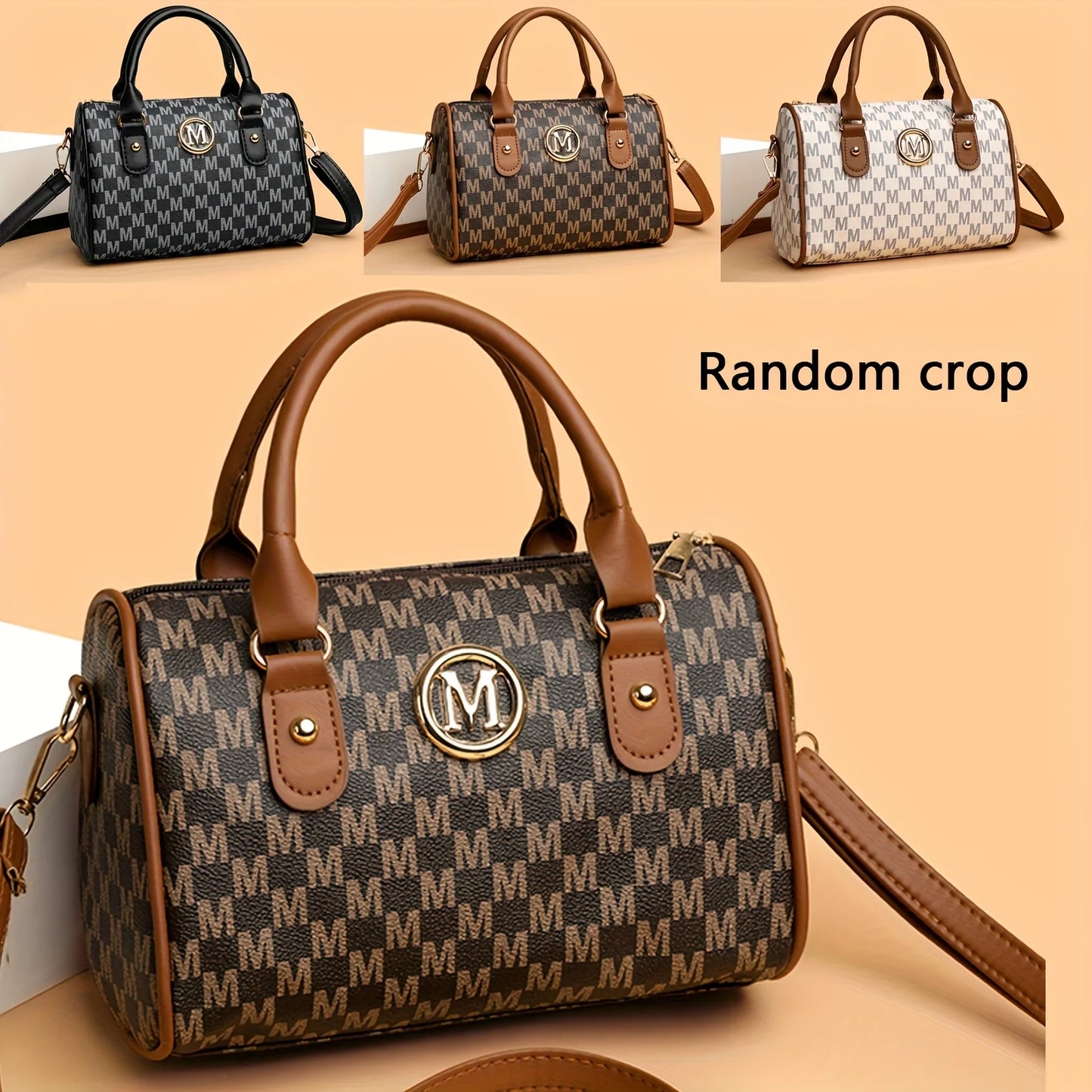 New Style Crossbody Bag M Word Pattern Detachable Strap Unisex