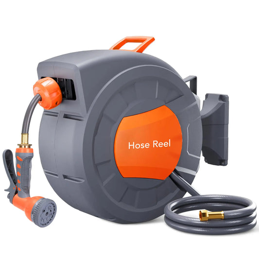 Hignconcerned Chemical Garden Hose Reel with Sprayer