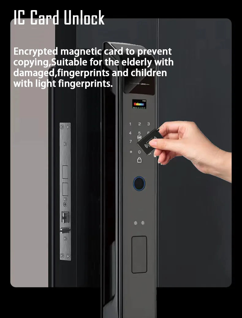 YKESDL Smart Door Lock With 3D Face Recognition And Camera