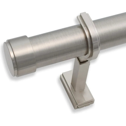 Hignconcerned Luxury Curtain Rod With Brackets And Endcaps