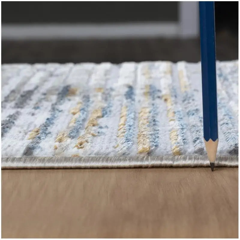 Hign Concerned Chemical Nova Striped Acrylic Multi Area Rug
