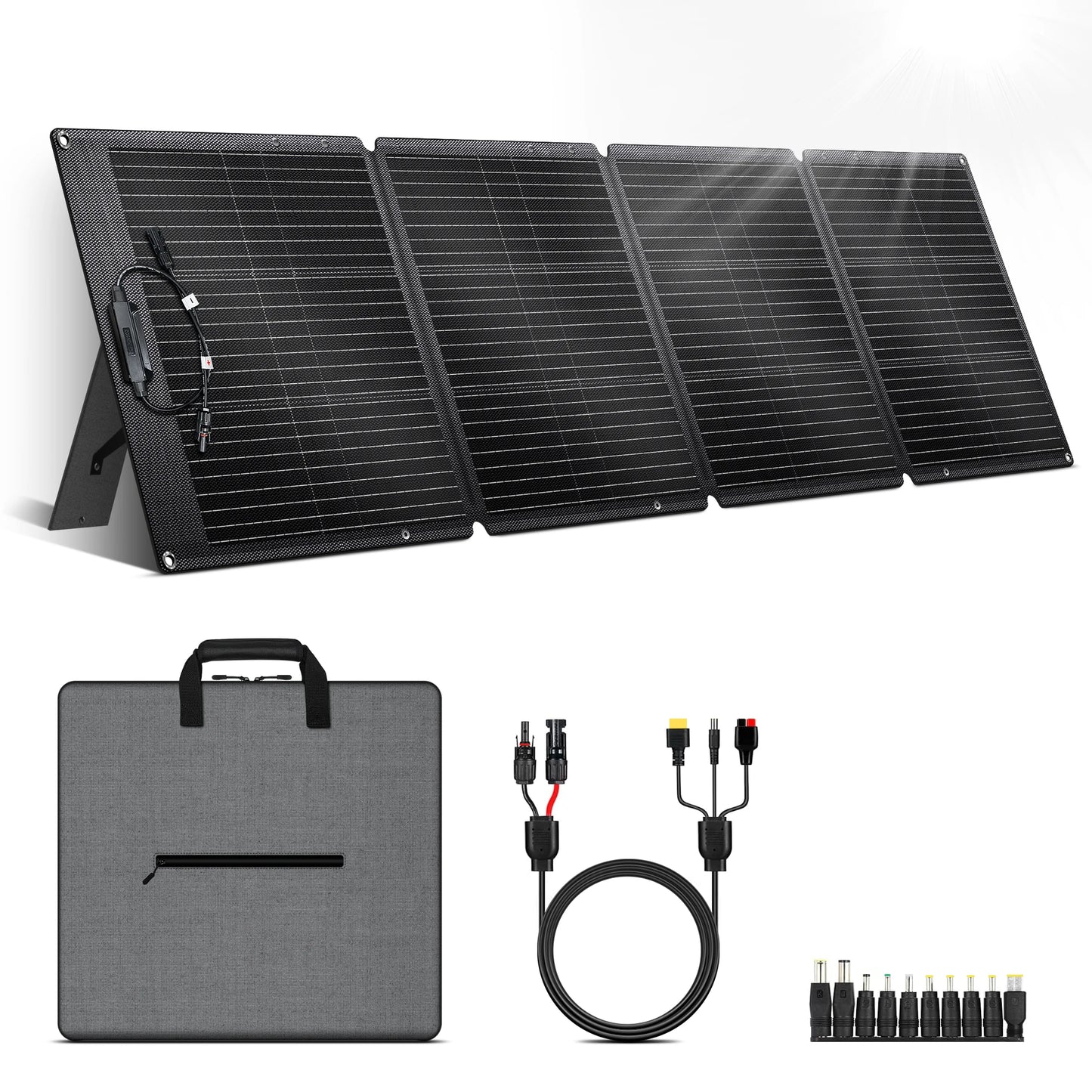 CTOLITY 200W Flexible ETFE Solar Panel Foldable 12V To 24V