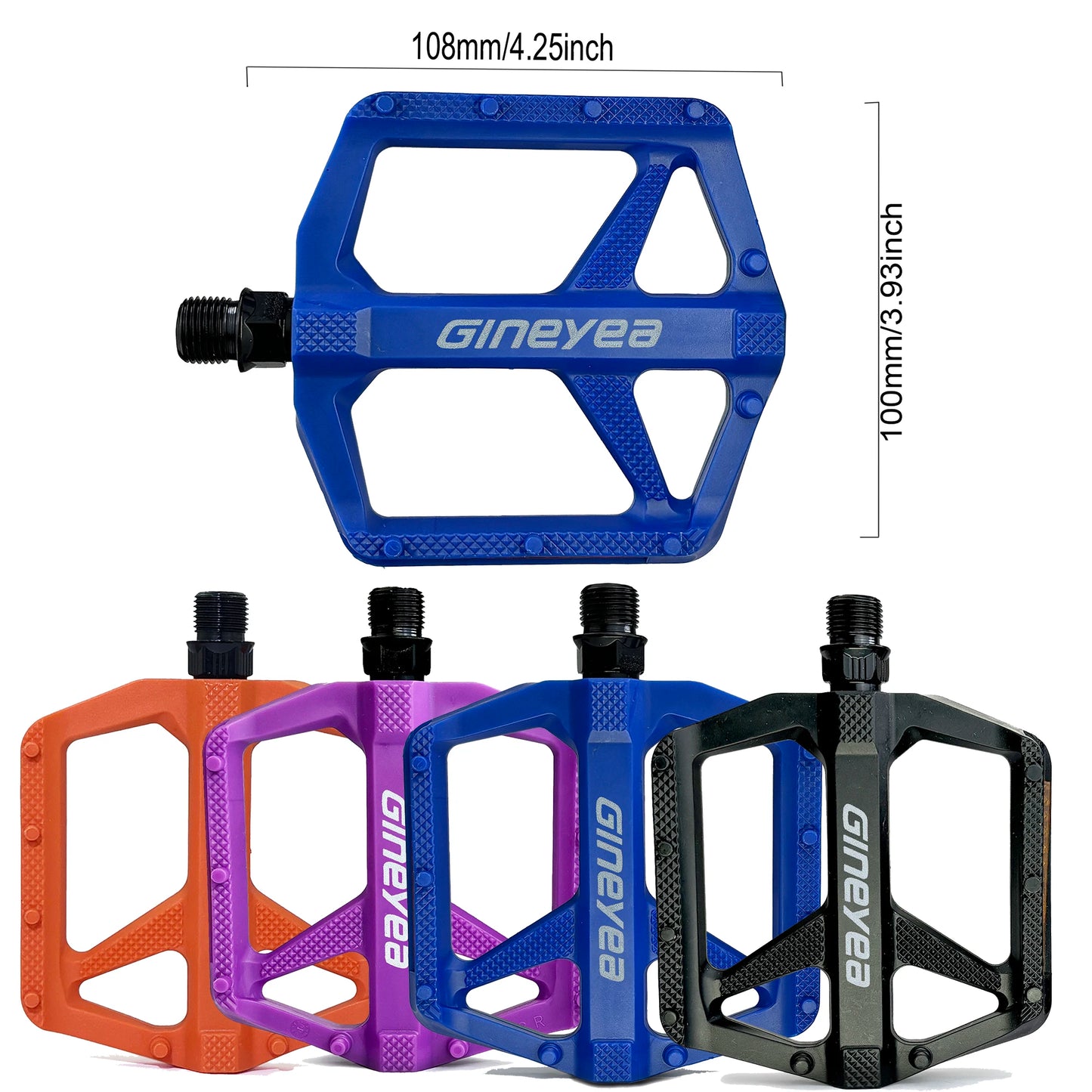 Gineyea Ultralight Flat Pedals With Bearing Anti Slip Platform