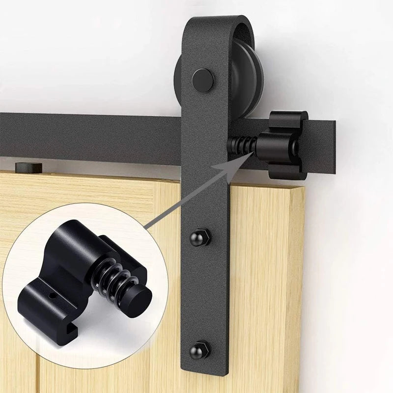 CCJHDIY Sliding Barn Door Hardware Track Kit Limiter