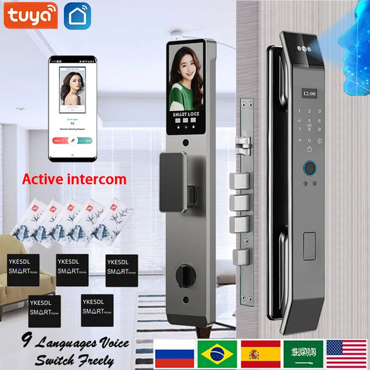 YKESDL Smart Door Lock With 3D Face Recognition And Camera