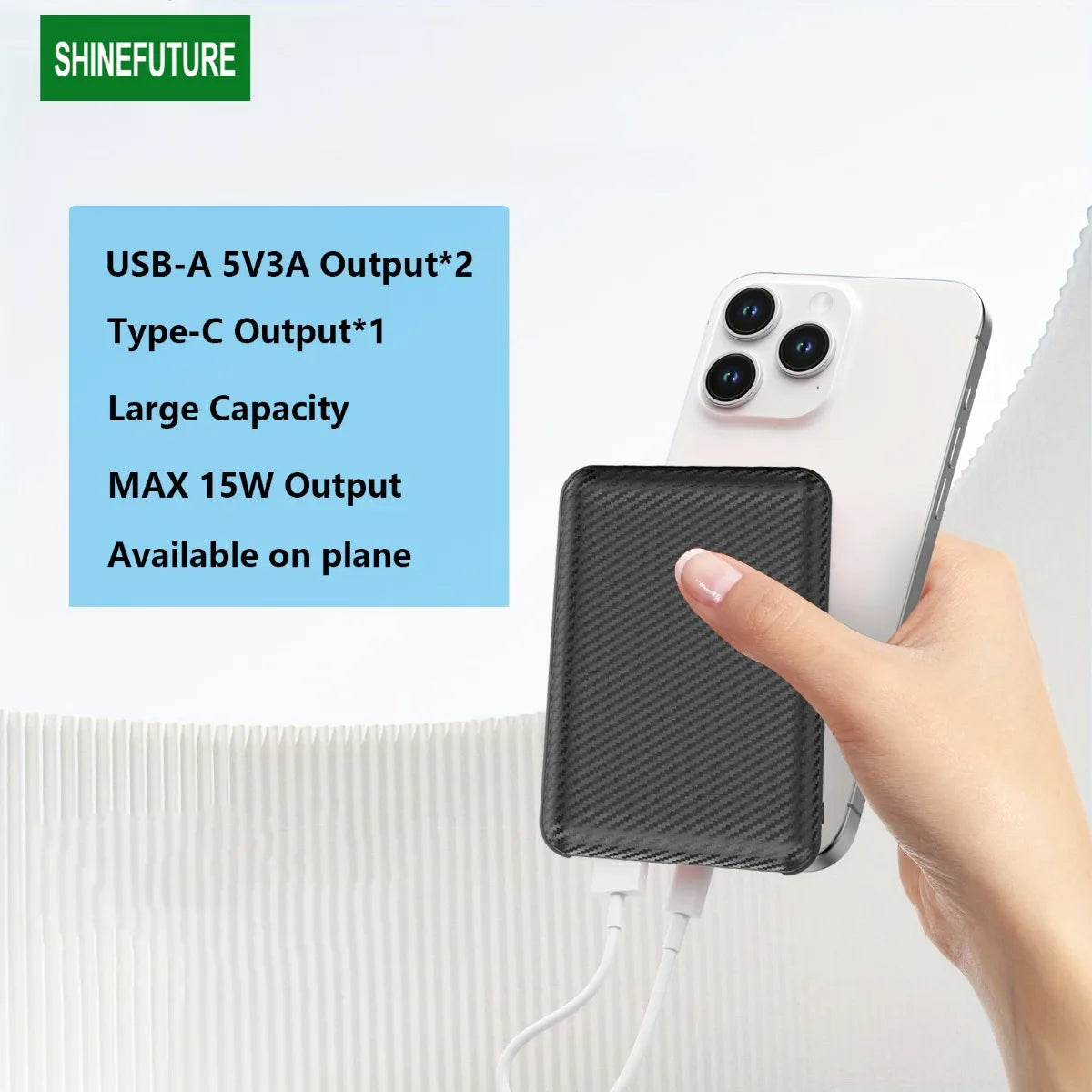 MCDVGear 20000mAh Power Bank Portable Charger 5V3A USB