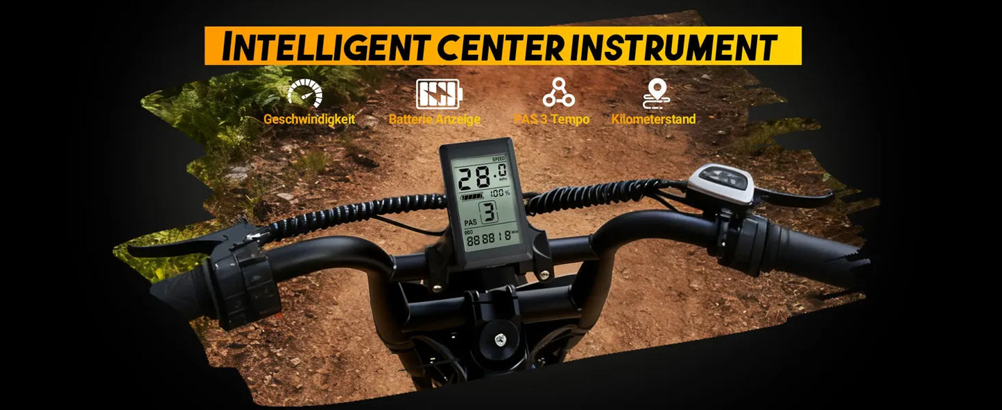 Eskute V100 Electric Bike 1500W Peak 28 MPH Dual Suspension