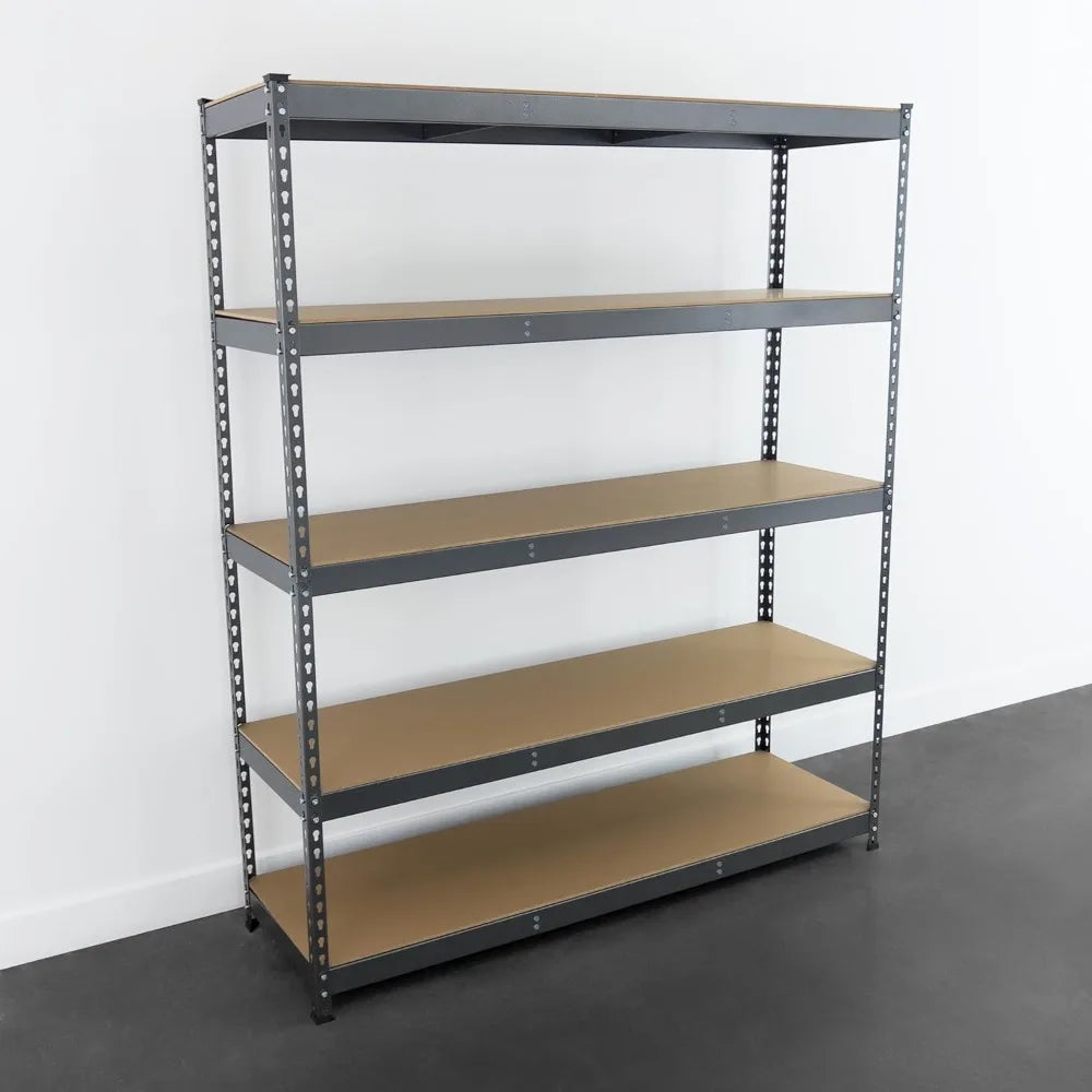 MonsterRax Modular Garage Shelving 5 Tier Heavy Duty Steel